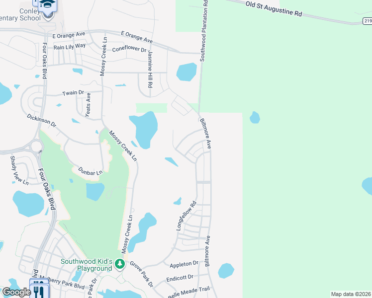 map of restaurants, bars, coffee shops, grocery stores, and more near 3146 Duxbury Lane in Tallahassee
