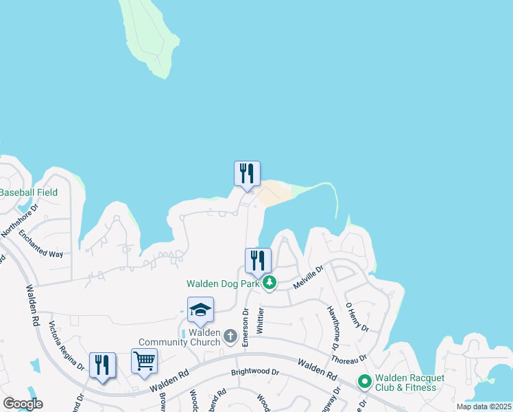 map of restaurants, bars, coffee shops, grocery stores, and more near 12800 Melville Drive in Montgomery