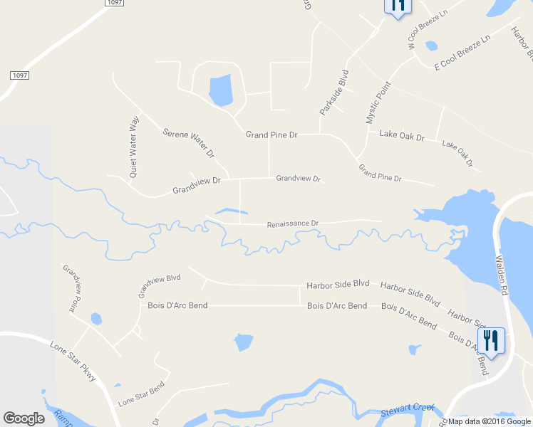 map of restaurants, bars, coffee shops, grocery stores, and more near 11630 Renaissance Drive in Montgomery