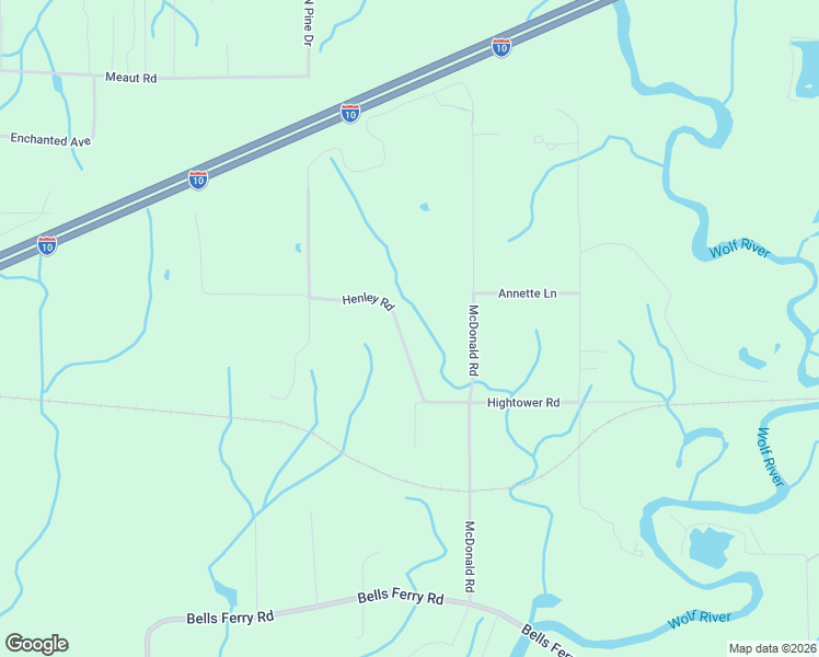 map of restaurants, bars, coffee shops, grocery stores, and more near 8280 Henley Road in Pass Christian