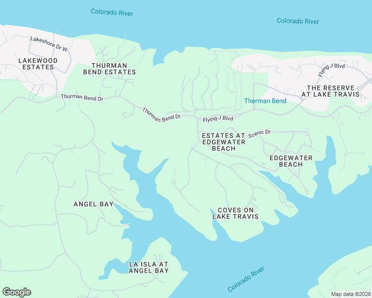 map of restaurants, bars, coffee shops, grocery stores, and more near 1005 Moonlight Bay Drive in Spicewood