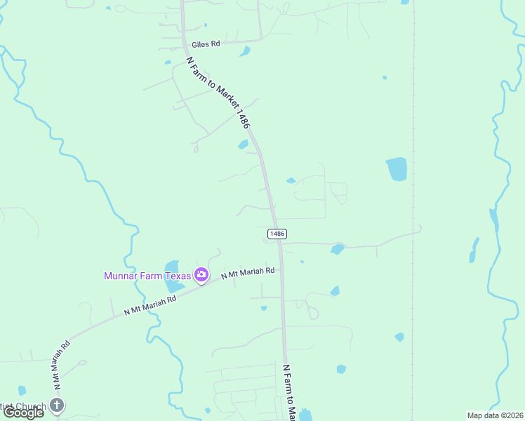 map of restaurants, bars, coffee shops, grocery stores, and more near 2662 North Farm to Market Road 1486 in Montgomery