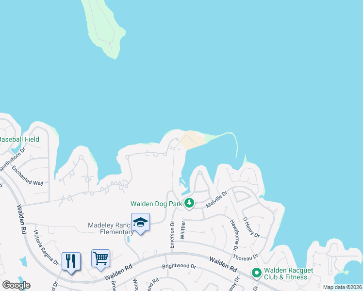 map of restaurants, bars, coffee shops, grocery stores, and more near 12800 Melville Drive in Montgomery