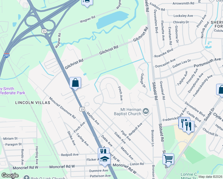 map of restaurants, bars, coffee shops, grocery stores, and more near 8440 Sophist Circle East in Jacksonville