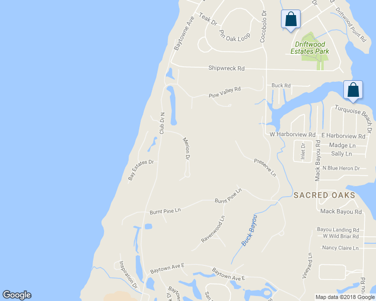 map of restaurants, bars, coffee shops, grocery stores, and more near 3107 Merion Drive in Miramar Beach