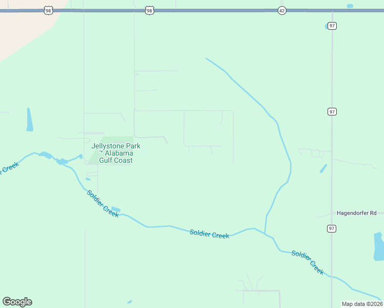 map of restaurants, bars, coffee shops, grocery stores, and more near 2952 Deer Acres Lane in Elberta