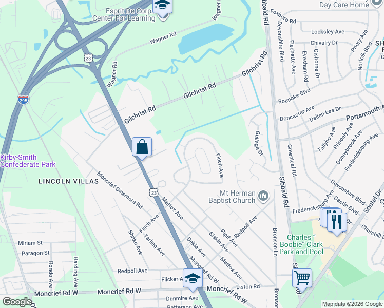 map of restaurants, bars, coffee shops, grocery stores, and more near 5626 Sophist Drive in Jacksonville