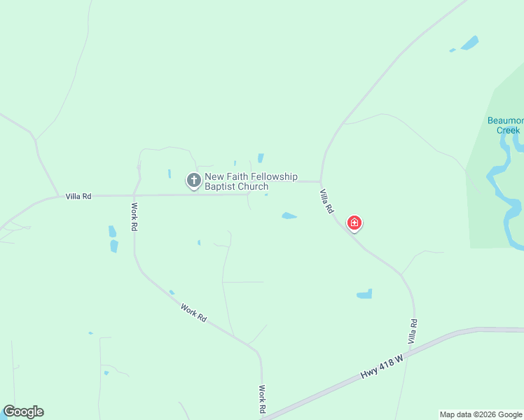 map of restaurants, bars, coffee shops, grocery stores, and more near 2560 Freeman Lane in Kountze