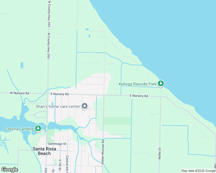 map of restaurants, bars, coffee shops, grocery stores, and more near 24 Nikki Circle in Santa Rosa Beach