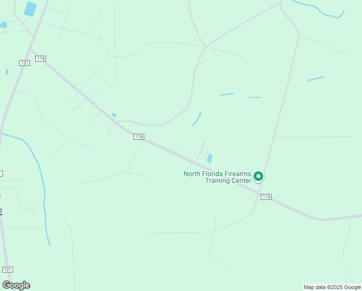 map of restaurants, bars, coffee shops, grocery stores, and more near 2158 County Road 119 in Bryceville