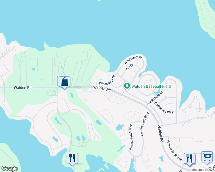 map of restaurants, bars, coffee shops, grocery stores, and more near 4301 Windswept Drive in Montgomery