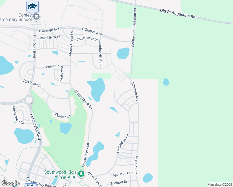 map of restaurants, bars, coffee shops, grocery stores, and more near 3579 Strolling Way in Tallahassee