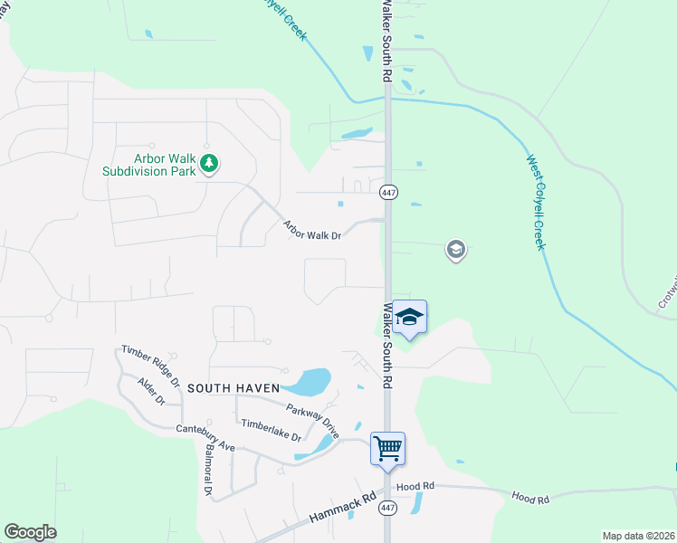 map of restaurants, bars, coffee shops, grocery stores, and more near 13700 Ridgecrest Drive in Denham Springs