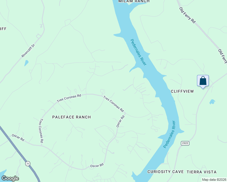map of restaurants, bars, coffee shops, grocery stores, and more near 23510 Tres Coronas Road in Spicewood