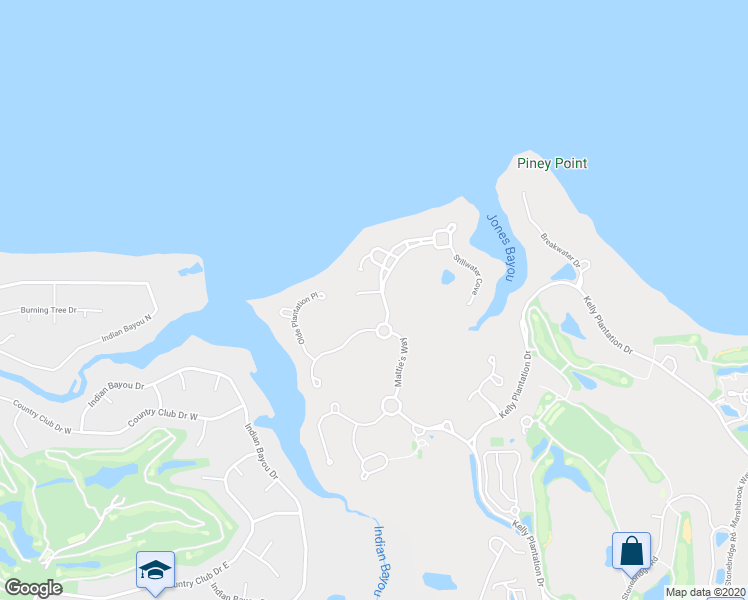 map of restaurants, bars, coffee shops, grocery stores, and more near 4508 Pottery Place in Destin