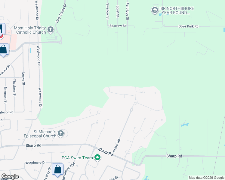 map of restaurants, bars, coffee shops, grocery stores, and more near 3 Rene Court in Mandeville