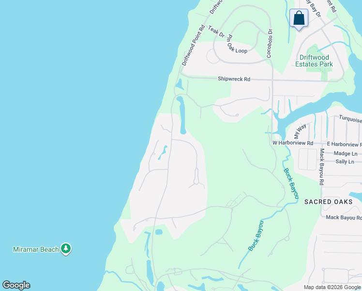 map of restaurants, bars, coffee shops, grocery stores, and more near 3129 Merion Drive in Destin