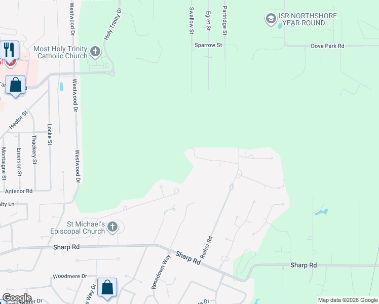 map of restaurants, bars, coffee shops, grocery stores, and more near 5 Rene Court in Mandeville