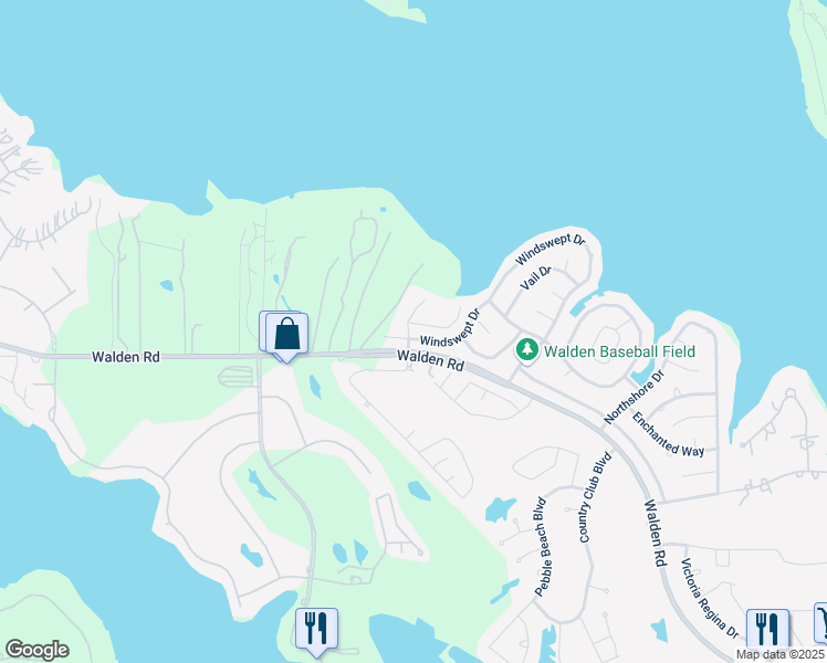 map of restaurants, bars, coffee shops, grocery stores, and more near 4330 Windswept Drive in Montgomery