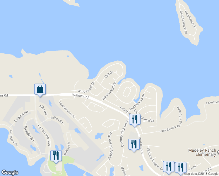 map of restaurants, bars, coffee shops, grocery stores, and more near 13606 Hidden Valley Drive in Montgomery