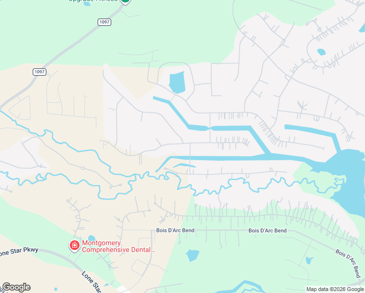 map of restaurants, bars, coffee shops, grocery stores, and more near 11601 Grandview Drive in Montgomery