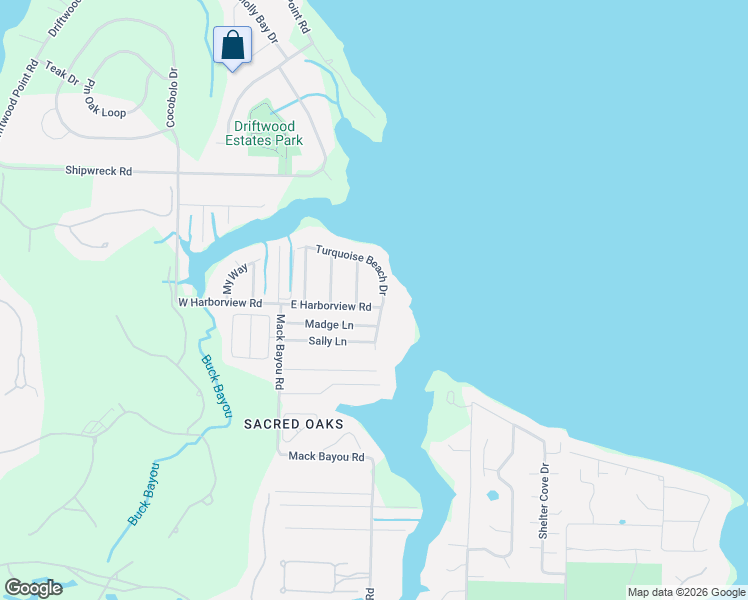map of restaurants, bars, coffee shops, grocery stores, and more near 251 East Harborview Road in Santa Rosa Beach