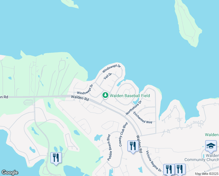 map of restaurants, bars, coffee shops, grocery stores, and more near 13606 Hidden Valley Drive in Montgomery
