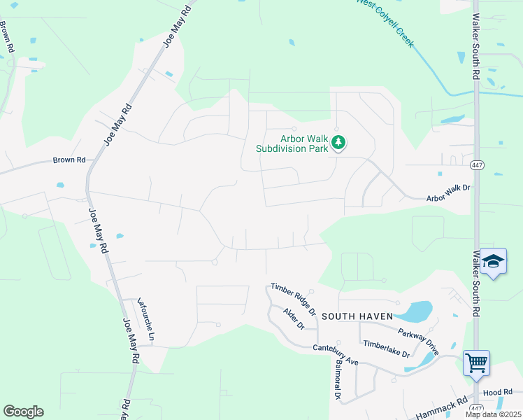 map of restaurants, bars, coffee shops, grocery stores, and more near 23129 Berry View Drive in Denham Springs