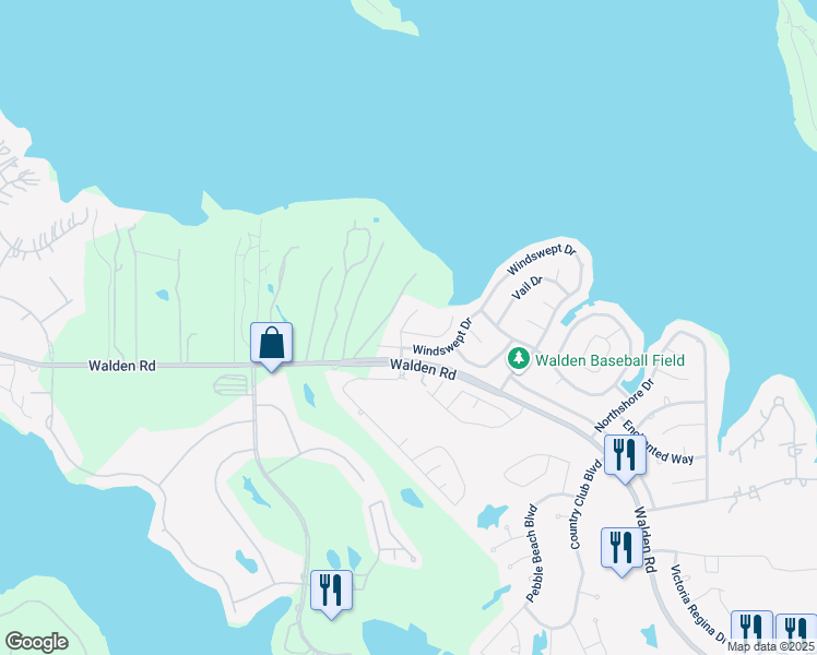 map of restaurants, bars, coffee shops, grocery stores, and more near 4330 Windswept Drive in Montgomery
