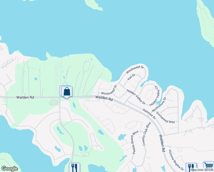 map of restaurants, bars, coffee shops, grocery stores, and more near 3900 Aspen Drive in Montgomery