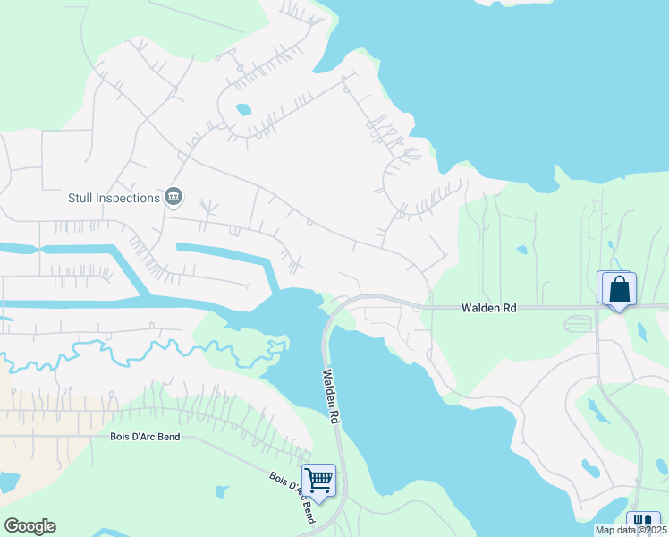 map of restaurants, bars, coffee shops, grocery stores, and more near 15650 Walden Road in Montgomery