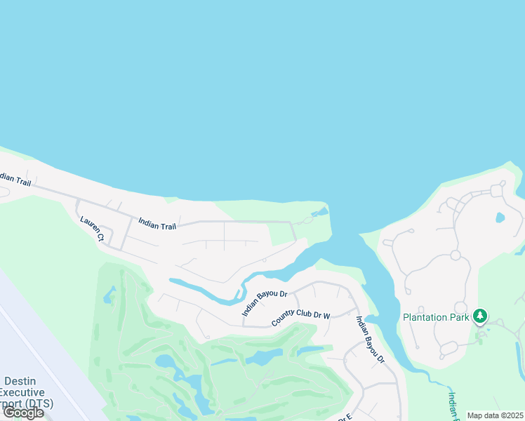 map of restaurants, bars, coffee shops, grocery stores, and more near 4117 Indian Trail in Destin