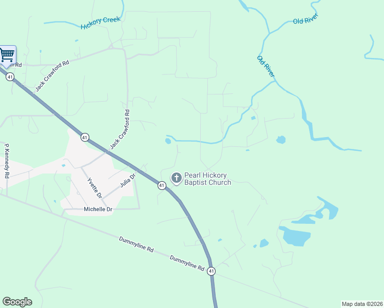 map of restaurants, bars, coffee shops, grocery stores, and more near 67311 Bill Stoltz Road in Pearl River