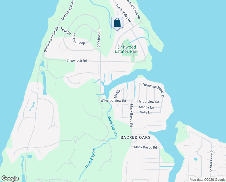 map of restaurants, bars, coffee shops, grocery stores, and more near 182 My Way in Santa Rosa Beach