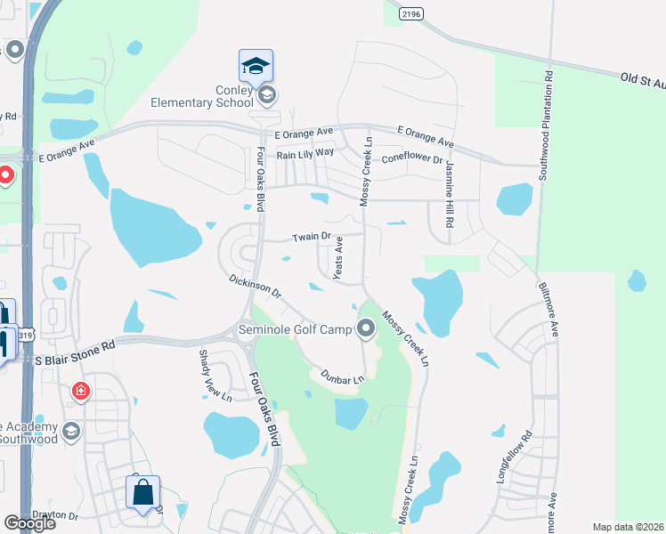 map of restaurants, bars, coffee shops, grocery stores, and more near 3223 Yeats Avenue in Tallahassee