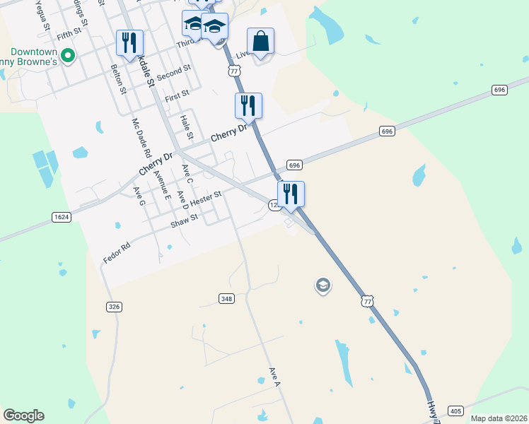 map of restaurants, bars, coffee shops, grocery stores, and more near 620 South Rockdale Street in Lexington