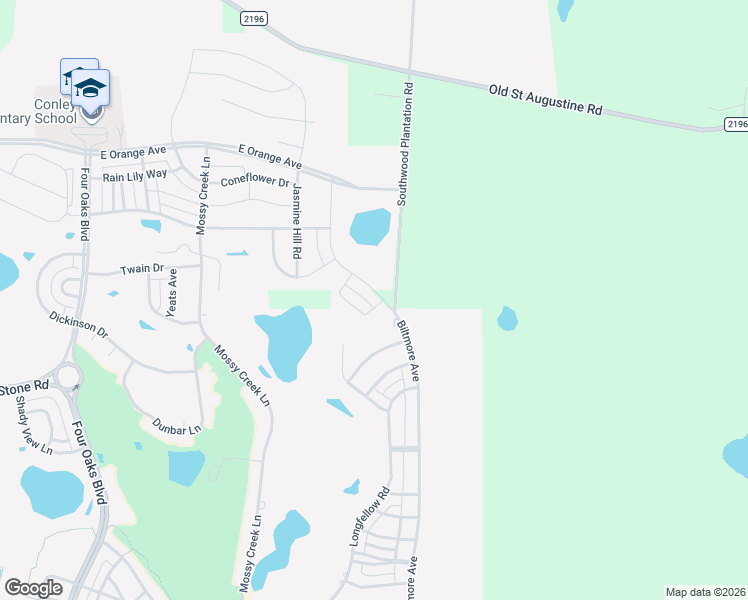 map of restaurants, bars, coffee shops, grocery stores, and more near 3588 Biltmore Avenue in Tallahassee