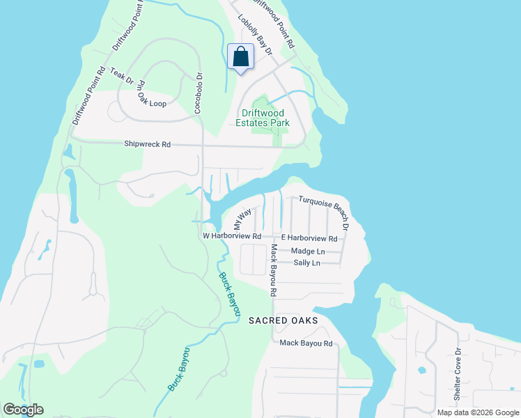 map of restaurants, bars, coffee shops, grocery stores, and more near 102 My Way in Santa Rosa Beach