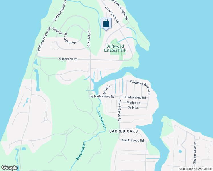 map of restaurants, bars, coffee shops, grocery stores, and more near 144 My Way in Santa Rosa Beach