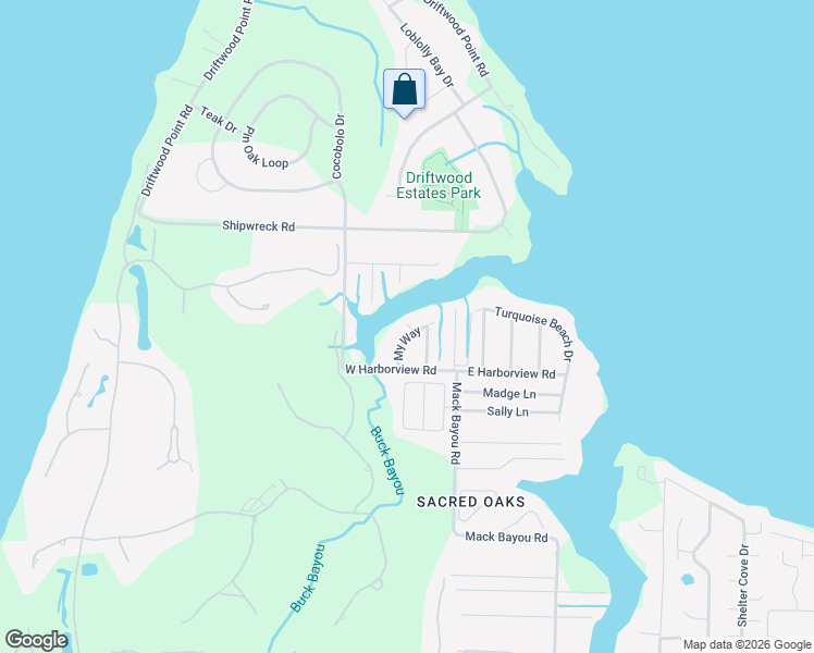 map of restaurants, bars, coffee shops, grocery stores, and more near 144 My Way in Santa Rosa Beach