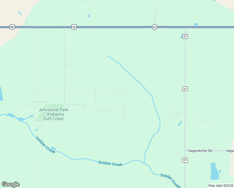 map of restaurants, bars, coffee shops, grocery stores, and more near 2952 Deer Acres Lane in Elberta