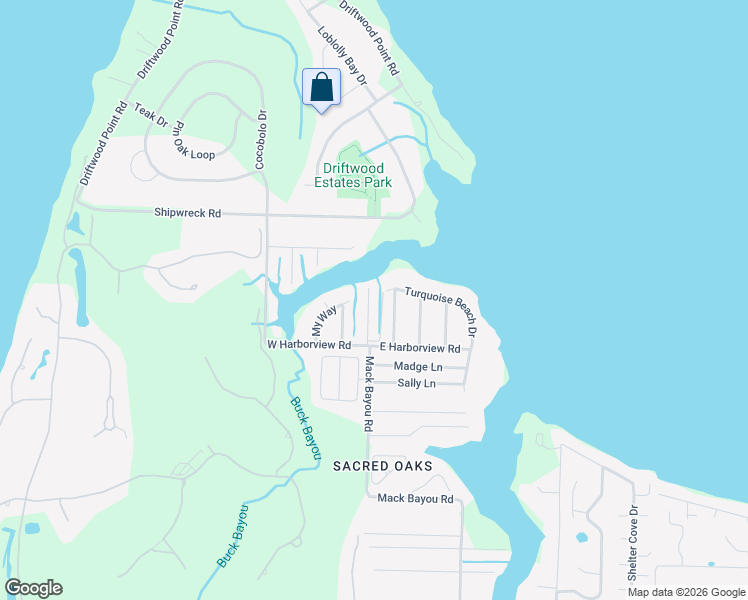 map of restaurants, bars, coffee shops, grocery stores, and more near 2361 Mack Bayou Road in Santa Rosa Beach