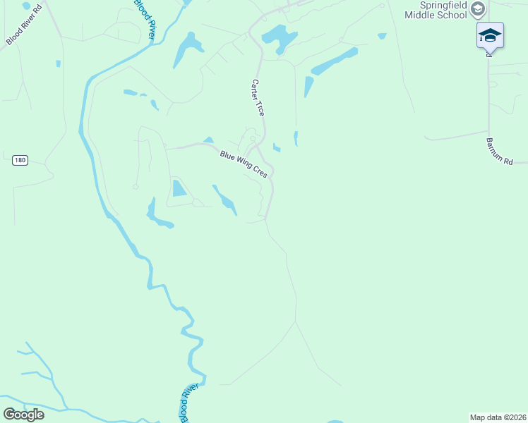 map of restaurants, bars, coffee shops, grocery stores, and more near 30764 Blue Wing Crescent in Springfield