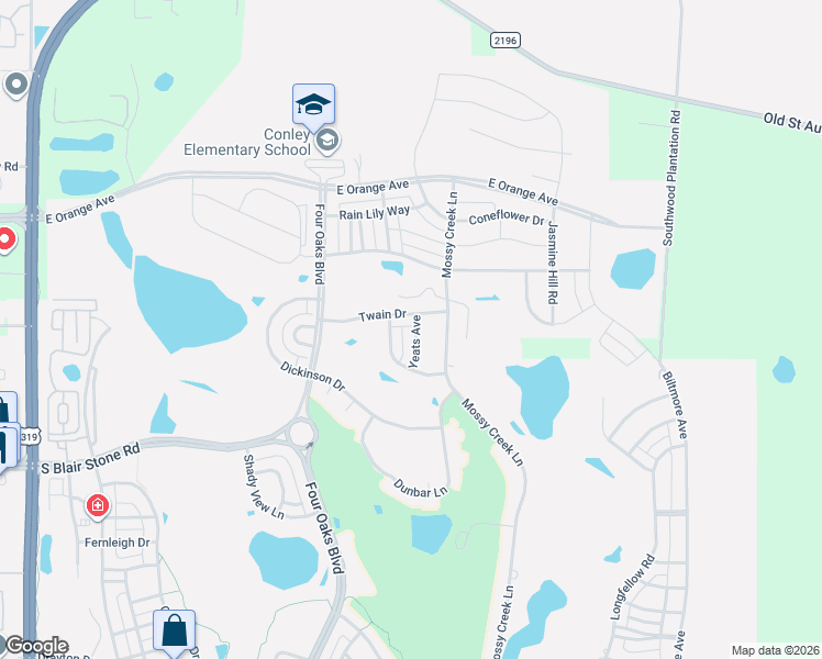 map of restaurants, bars, coffee shops, grocery stores, and more near 3223 Yeats Avenue in Tallahassee