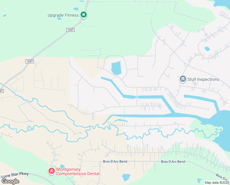 map of restaurants, bars, coffee shops, grocery stores, and more near 18879 Serene Water Drive in Montgomery