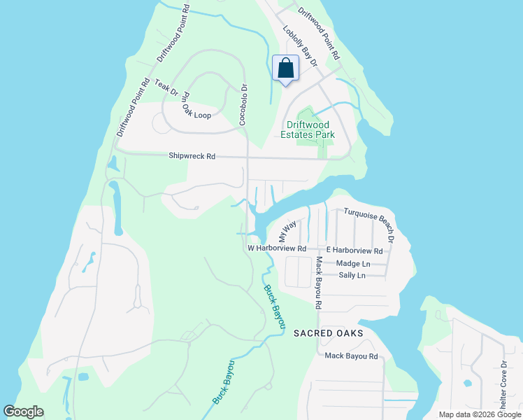 map of restaurants, bars, coffee shops, grocery stores, and more near 182 My Way in Santa Rosa Beach