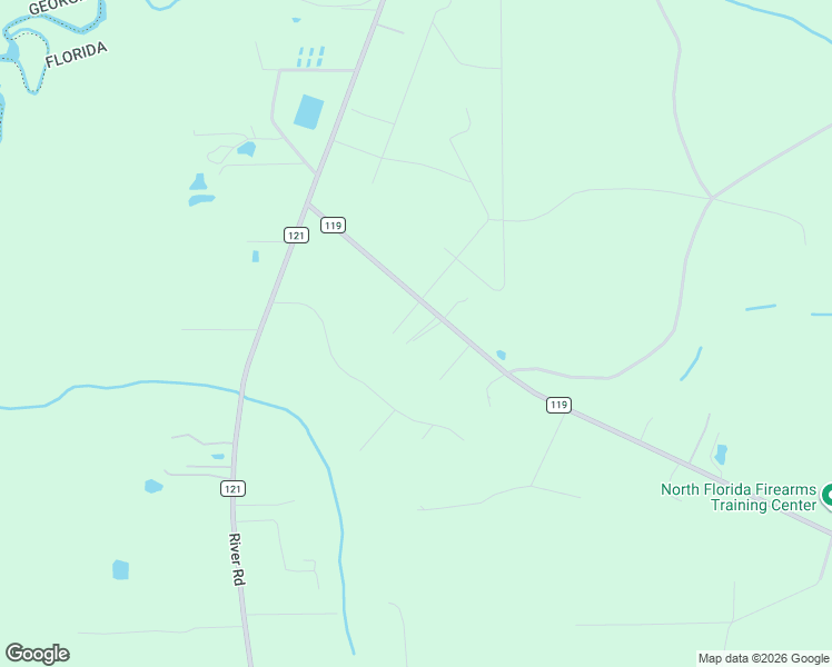 map of restaurants, bars, coffee shops, grocery stores, and more near 1647 County Road 119 in Bryceville