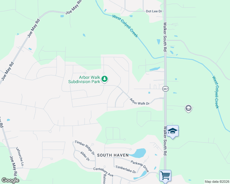 map of restaurants, bars, coffee shops, grocery stores, and more near 23210 Mango Drive in Denham Springs