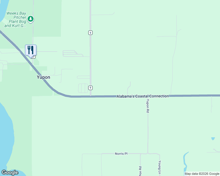 map of restaurants, bars, coffee shops, grocery stores, and more near in Yupon