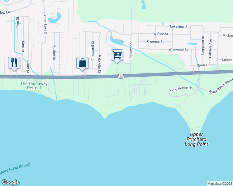 map of restaurants, bars, coffee shops, grocery stores, and more near 10070 Calle De Palencia in Navarre